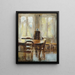Sala da pranzo - Vilhelm Hammershøi — quadro incorniciato alla parete