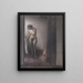 Donna nuda in piedi - Vilhelm Hammershøi — quadro incorniciato alla parete