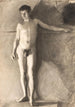 Modèle masculin debout - Vilhelm Hammershøi — vista dell’opera