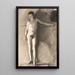 Modèle masculin debout - Vilhelm Hammershøi — quadro incorniciato alla parete