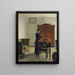 Camera da letto - Vilhelm Hammershøi — quadro incorniciato alla parete