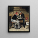 A l'esterno del caffè A Porta: Copenaghen - Vilhelm Rosenstand — quadro incorniciato alla parete