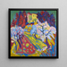 Villa Loverciana con alberi in fiore - Hermann Scherer — quadro incorniciato alla parete