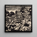 Village nel Ticino - Albert Müller — quadro incorniciato alla parete