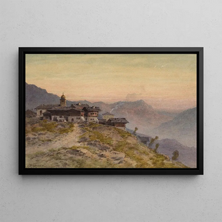 Vincent Blatter - Lever de soleil sur un village alpin.webp