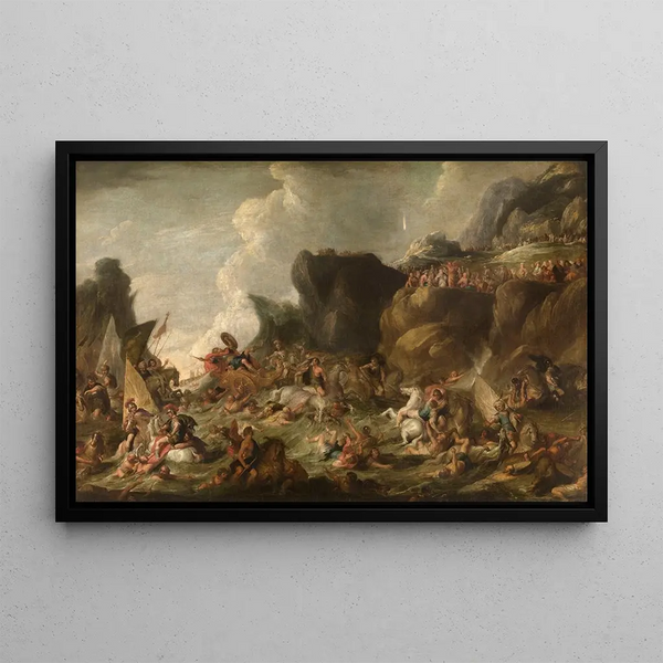 Vincent Malo - Pharaoh and his Army engulfed in the Red Sea.webp
