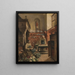 Due monaci nella cucina del monastero - Vincent Stoltenberg Lerche — quadro incorniciato alla parete