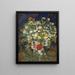 Bouquet di fiori in un vaso - Vincent van Gogh — quadro incorniciato alla parete
