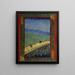 Ponte sotto la pioggia dopo Hiroshige - Vincent van Gogh — quadro incorniciato alla parete