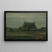 Chiusa con mucchi di torba - Vincent van Gogh — quadro incorniciato alla parete