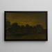 Villaggio agricolo al crepuscolo - Vincent van Gogh — quadro incorniciato alla parete