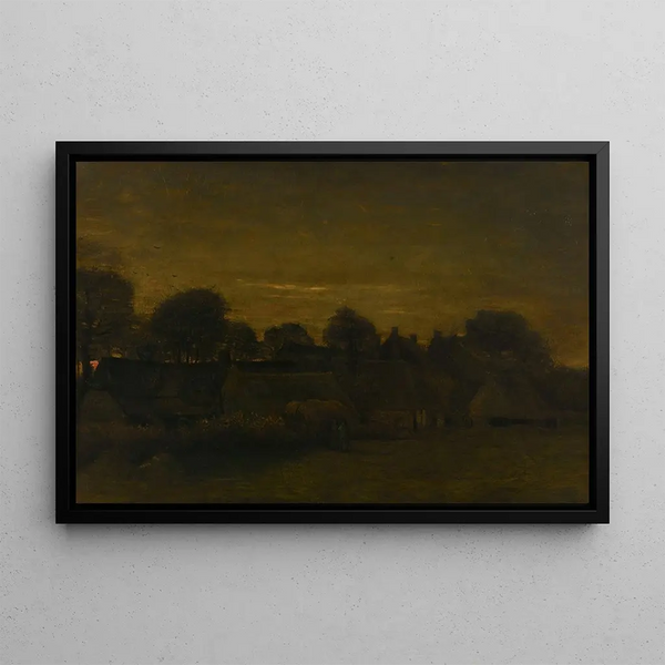 Vincent van Gogh - Farming Village at Twilight.webp