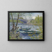 Riproduzione del dipinto Pesca in primavera, Ponte di Clichy (Asnières) - Vincent van Gogh