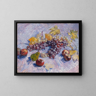 Uva, limoni, pere e mele - Vincent van Gogh — quadro incorniciato alla parete