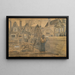 Case viste dalla finestra posteriore della casa della madre di Sien - Vincent van Gogh — quadro incorniciato alla parete