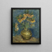 Fritillaires impériales in un vaso di rame - Vincent van Gogh — quadro incorniciato alla parete