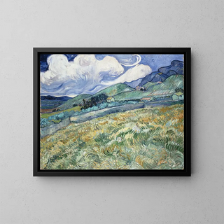 Paesaggio di Saint-Rémy - Vincent van Gogh — quadro incorniciato alla parete