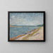 I canotti ormeggiati - Vincent van Gogh — quadro incorniciato alla parete