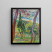 Parco dell'ospedale Saint-Paul - Vincent van Gogh — quadro incorniciato alla parete