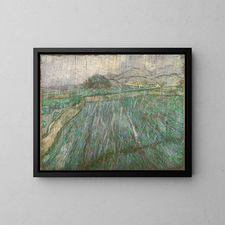 Pioggia - Vincent van Gogh — quadro incorniciato alla parete