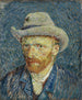Autoritratto con cappello di feltro grigio - Vincent van Gogh — vista dell’opera