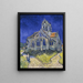 L'abbazia di Auvers-sur-Oise vista dalla testata - Vincent van Gogh — quadro incorniciato alla parete