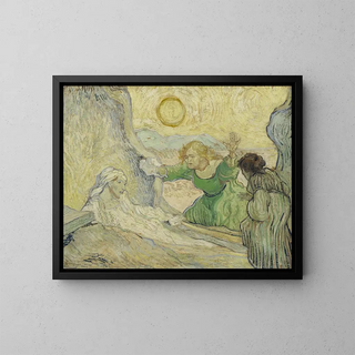 La risurrezione di Lazzaro - Vincent van Gogh — quadro incorniciato alla parete