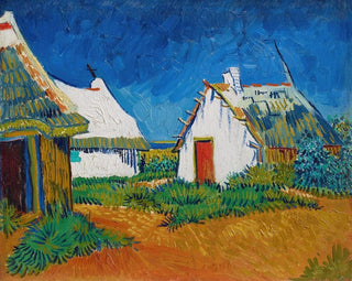Tre cottage bianchi alle Saintes-Maries - Vincent van Gogh — vista dell’opera