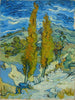 Due pioppi nelle Alpilles vicino a Saint-Rémy - Vincent van Gogh — vista dell’opera