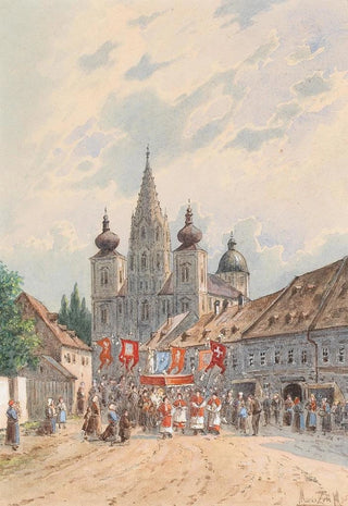 Vincenz Havlicek - Corpus Christi procession in Maria Zell.webp