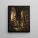 Raphaël e la sua musa nell'atelier - Vincenzo Abbati — quadro incorniciato alla parete