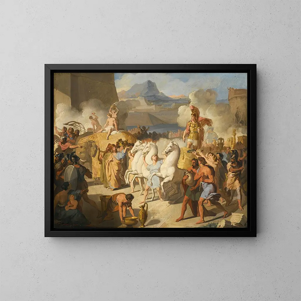 Il trionfo di un eroe romano, probabilmente Marco Claudio Marcellus - Vincenzo Camuccini | Reproduction — quadro incorniciato alla parete