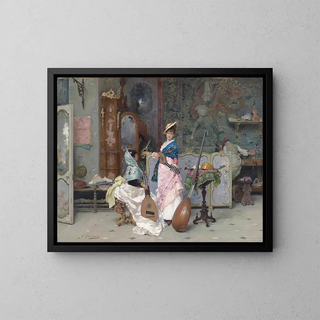 Chez le luthier - Vincenzo Capobianchi — quadro incorniciato alla parete