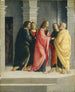 Il Cristo ordina a Pietro e a Giovanni di prepararsi per la Pasqua - Vincenzo Civerchio — vista dell’opera