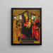 Madonna con Bambino tra san Pietro e san Paolo - Vincenzo Frediani — quadro incorniciato alla parete