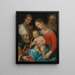 La Vierge à l'Enfant avec les saints Augustin, Jean l'Évangéliste et Joseph - Vincenzo Rustici — quadro incorniciato alla parete