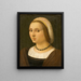 Ritratto di una dama - Vincenzo Tamagni — quadro incorniciato alla parete