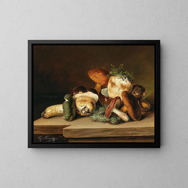 Cèpes e russules verdi - Vinzenz Kreuzer — quadro incorniciato alla parete