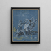 Léda e il cigno - Virgil Solis — quadro incorniciato alla parete