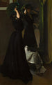 Le Chapeau vert - Virgilio Costantini — vista dell’opera