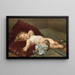 Bebè addormentato - Virgilio Tojetti — quadro incorniciato alla parete