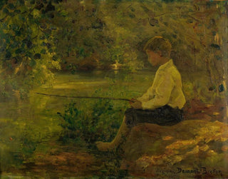 L'enfant à la pêche - Virginie Demont-Breton — vista dell’opera