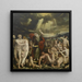 Visione del profeta Ezechiele - Quentin Massys — quadro incorniciato alla parete