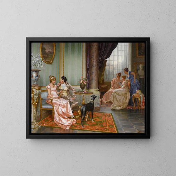 Ammirazione - Vittorio Reggianini — quadro incorniciato alla parete