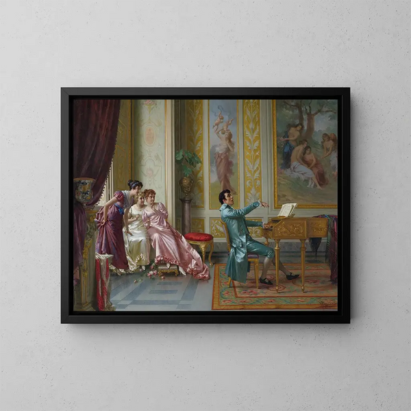 La romance préférée - Vittorio Reggianini — quadro incorniciato alla parete