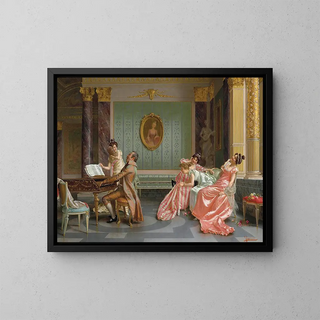 Le Récital - Vittorio Reggianini — quadro incorniciato alla parete