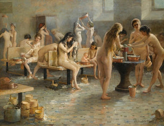 Nel bagno - Vladimir Alexandrovich Plotnikov — vista dell’opera