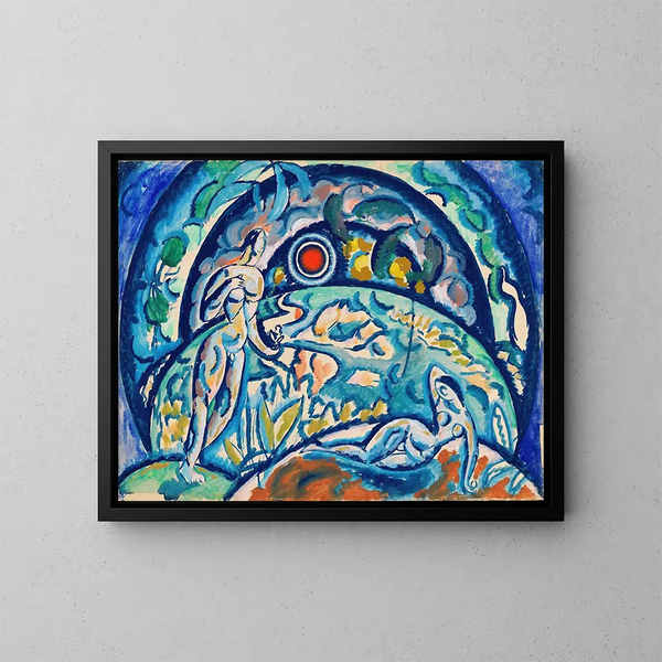 Adam e Eva - Vladimir Baranov-Rossiné — quadro incorniciato alla parete