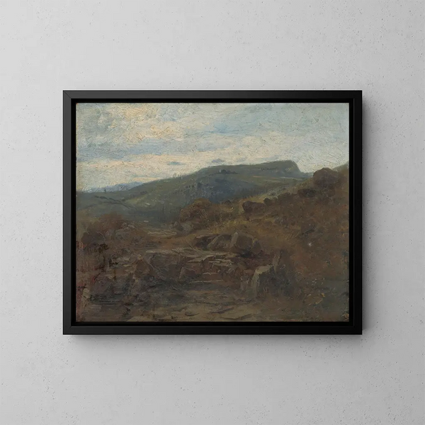 Paesaggio intorno a Kremnica - Vojtech Angyal — quadro incorniciato alla parete