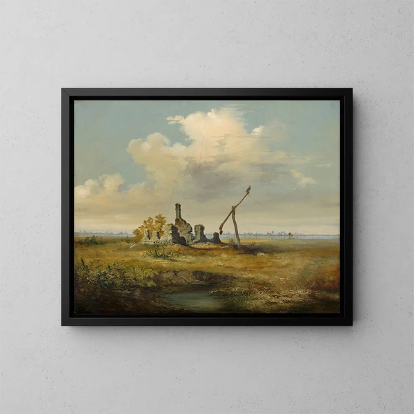 Rovine di Csrda - Vojtech Klimkovič — quadro incorniciato alla parete